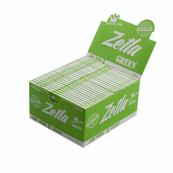 Zetla Zigarettenpapier, Grün, King Size, Breit